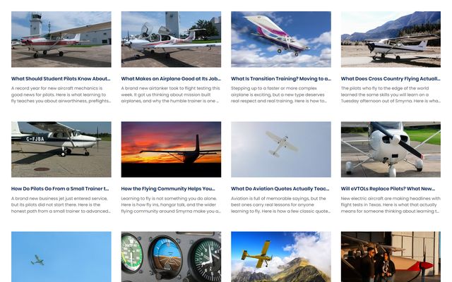Flying High Again blog published by the content engine
